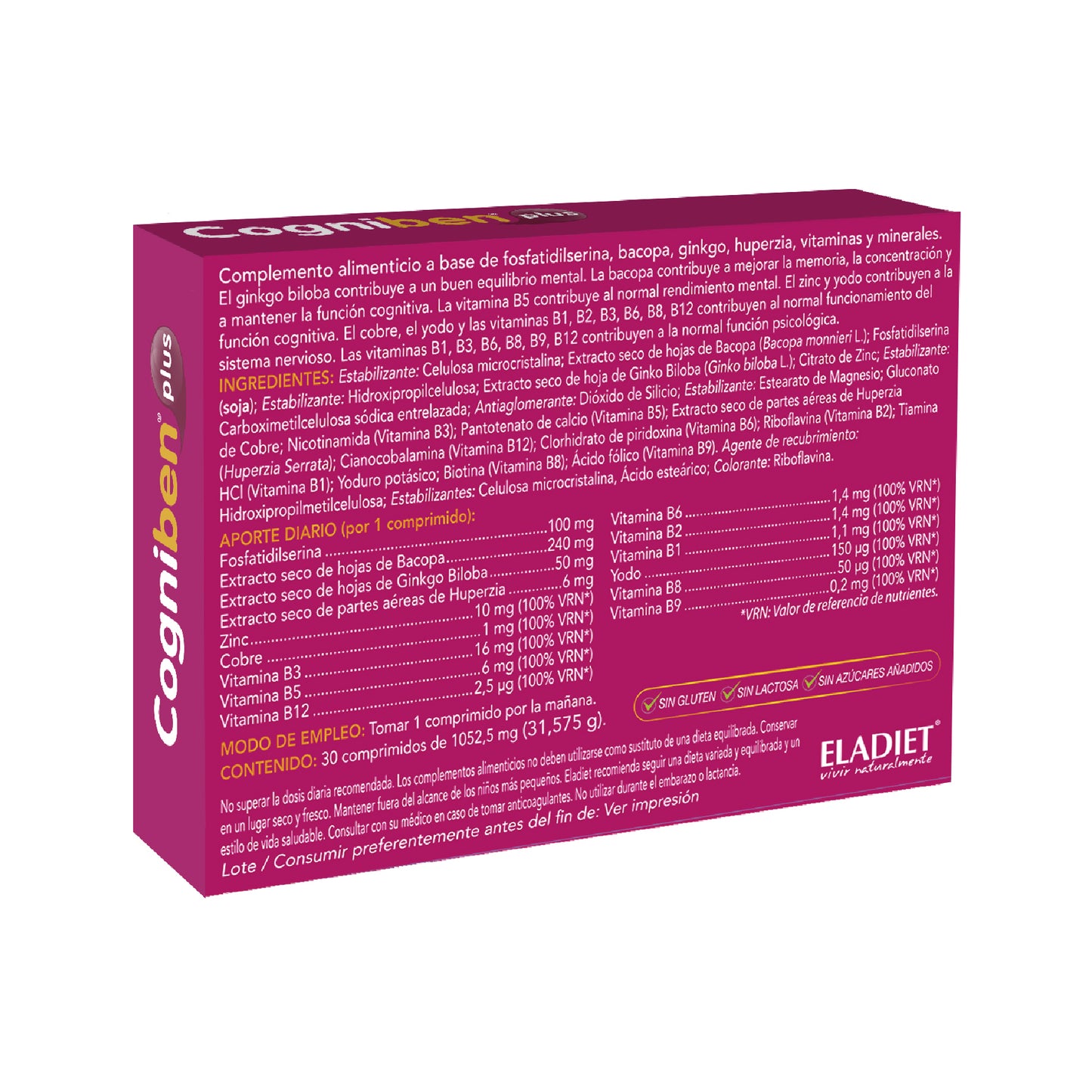 COGNIBEN PLUS (NEUROBEN) - 30 COMPRIMIDOS