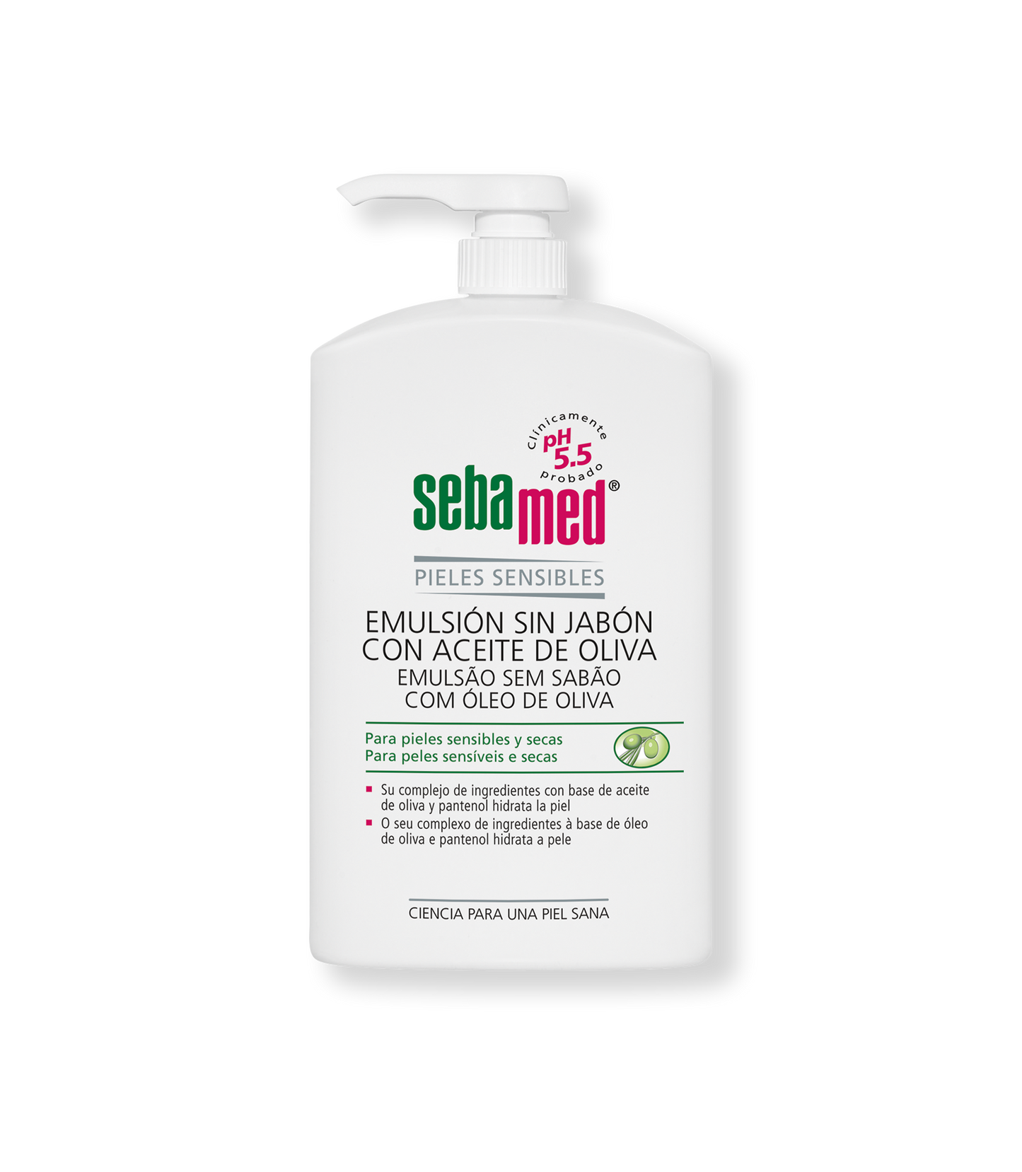 Sebamed Emulsión sin Jabón con Aceite de Oliva - 1 Litro
