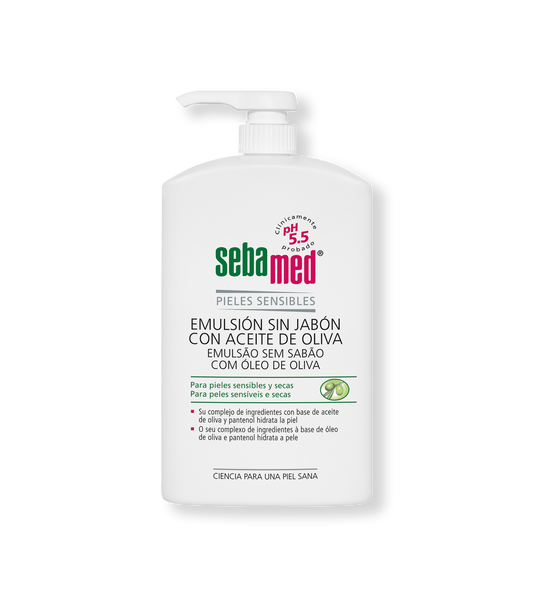 Sebamed Emulsión sin Jabón con Aceite de Oliva - 1 Litro