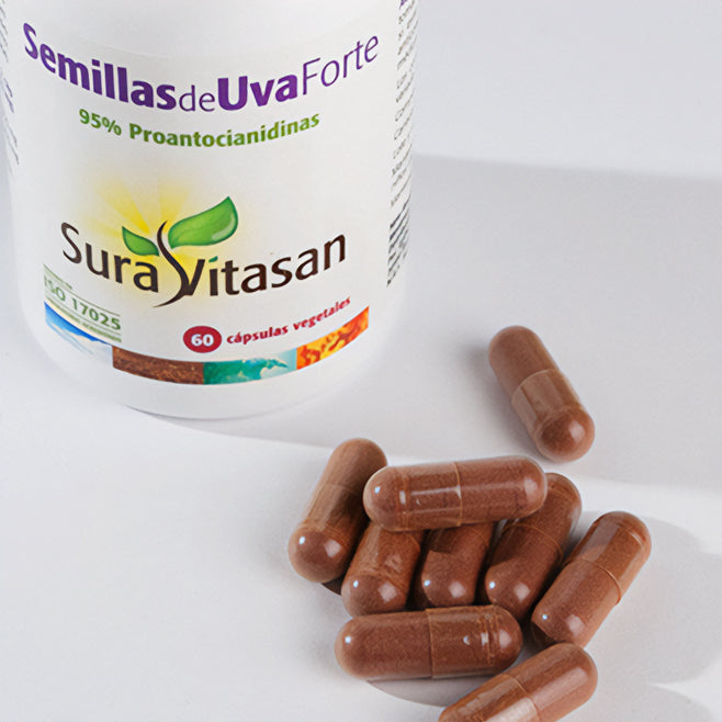 Semillas de Uva Forte – 80% OPC y arándano rojo - 60 caps