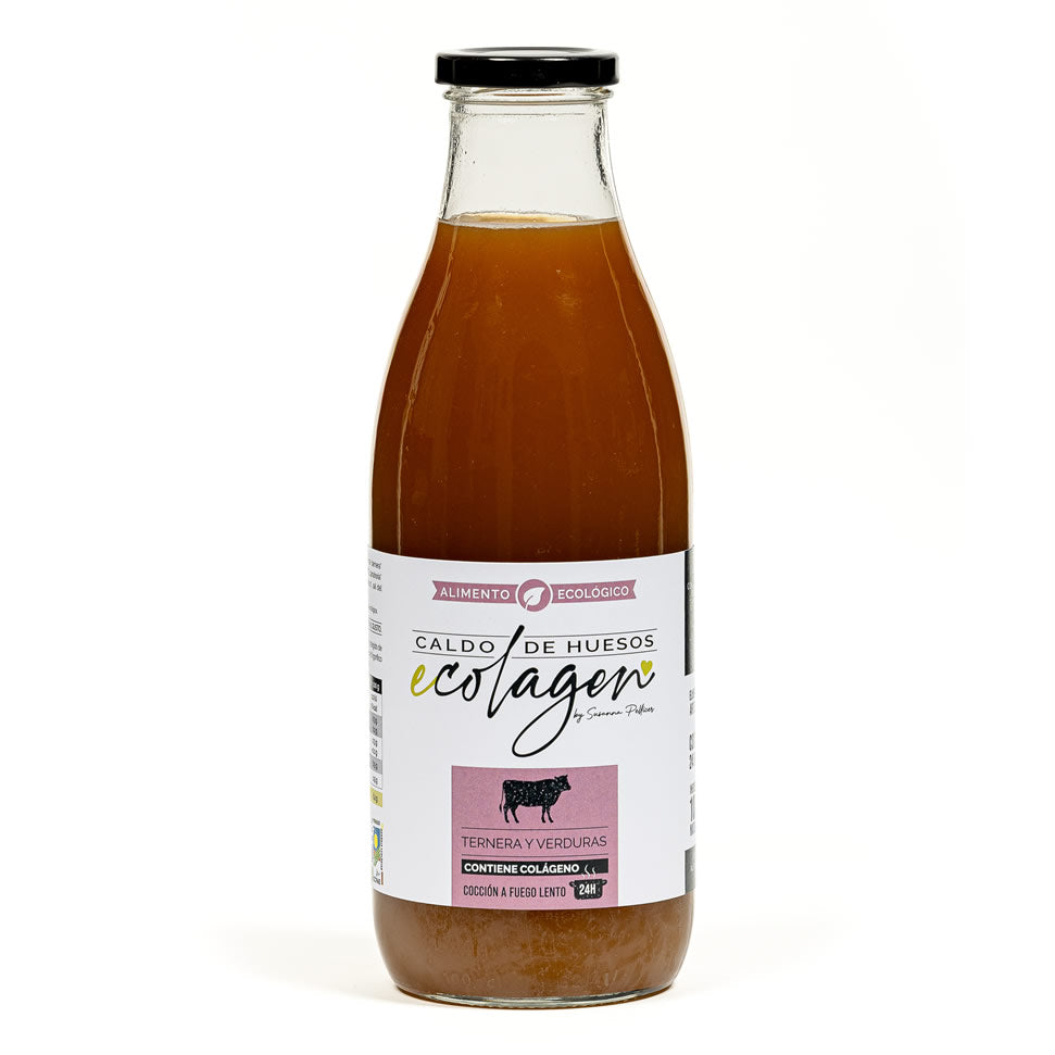 Caldo huesos de ternera con verduras Eco con sal - 1 litro Ecolagen