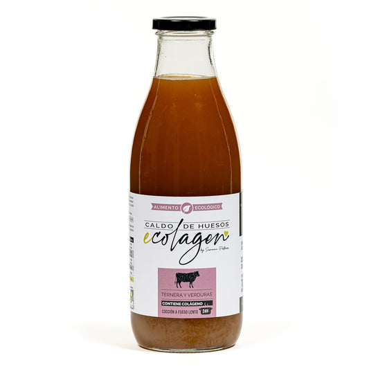 Caldo huesos de ternera con verduras Eco con sal - 1 litro Ecolagen