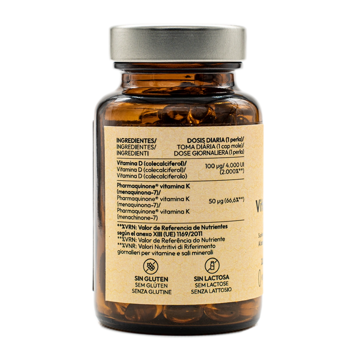 Vitamina D3+K2 - 120 perlas