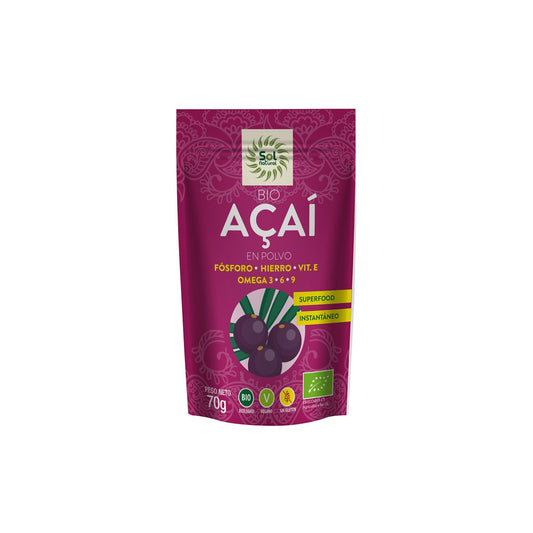 Açaí en polvo bio 70 g Sol Natural