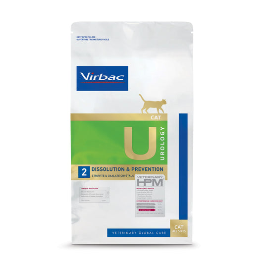 Virbac Veterinary HPM Cat Urology U2 Dissolution & Prevention - 1,5 kg