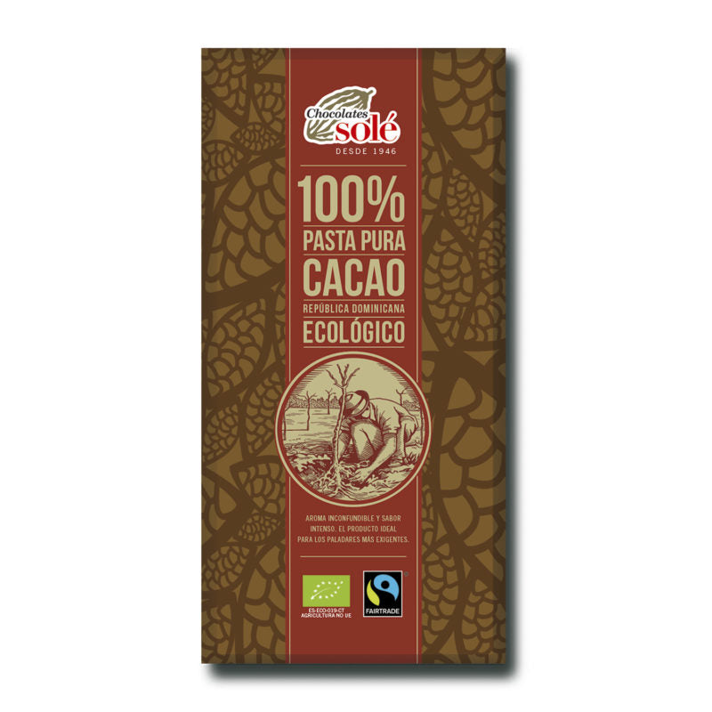 CHOCOLATE NEGRO 100% ECO - 80gr