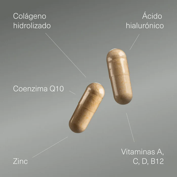 Colágeno con ácido hialurónico, Q10, vitaminas y zinc - 120 comp