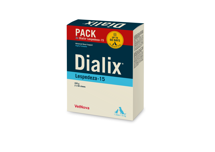 Dialix Lespedeza 15 Duopack 2 x 60 chews Vetnova