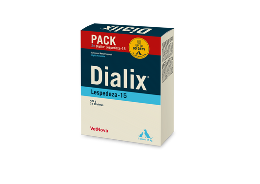 Dialix Lespedeza 15 Duopack 2 x 60 chews Vetnova