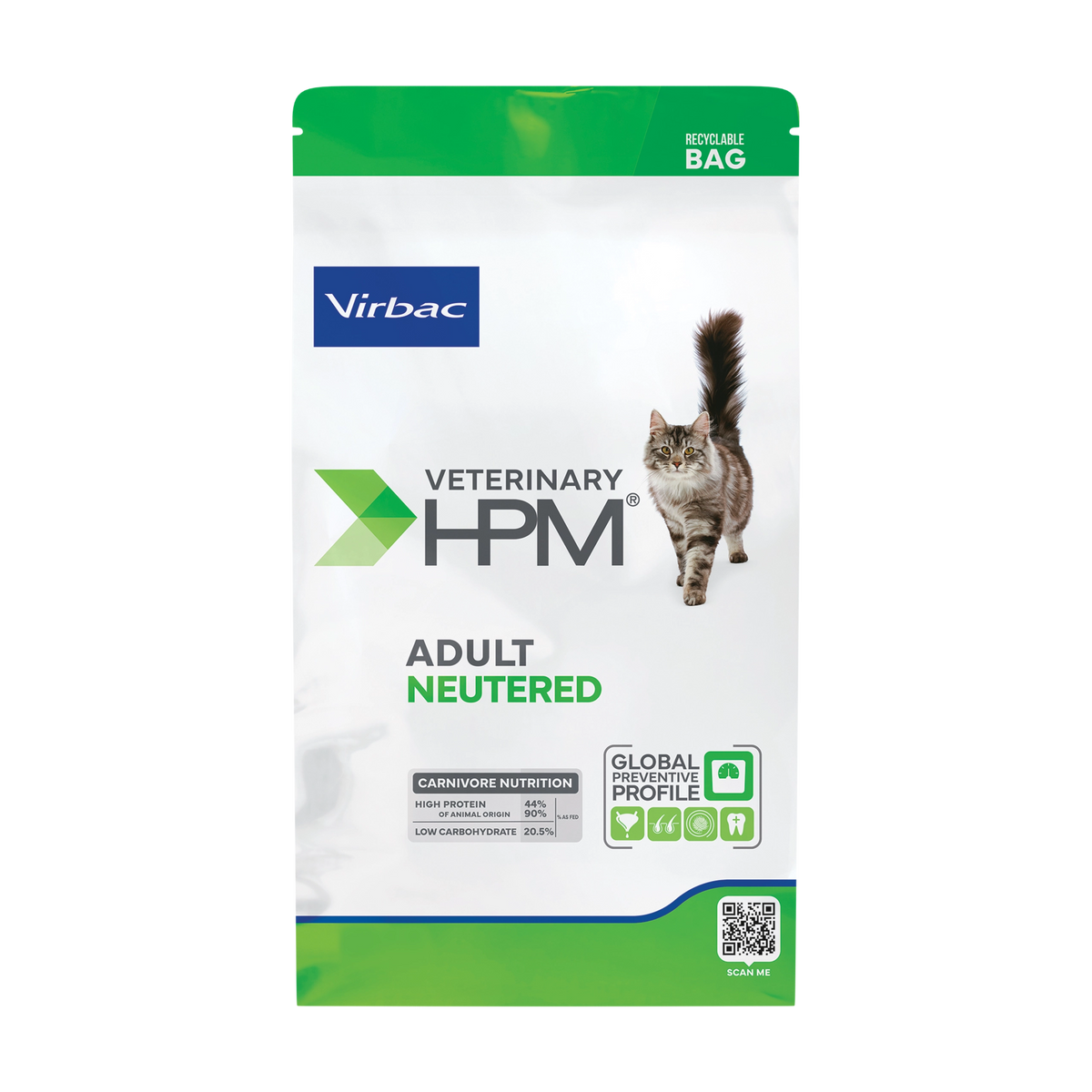 Virbac Veterinary HPM Adult Neutered Cat - 1,5 kg