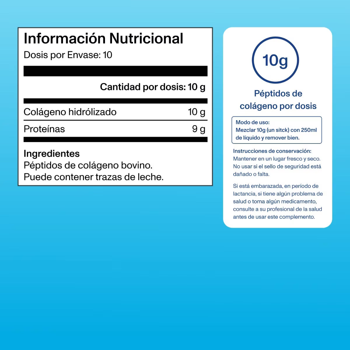 Peptidos de colageno sin sabor monodosis - (10X10gr.) Vital Proteins