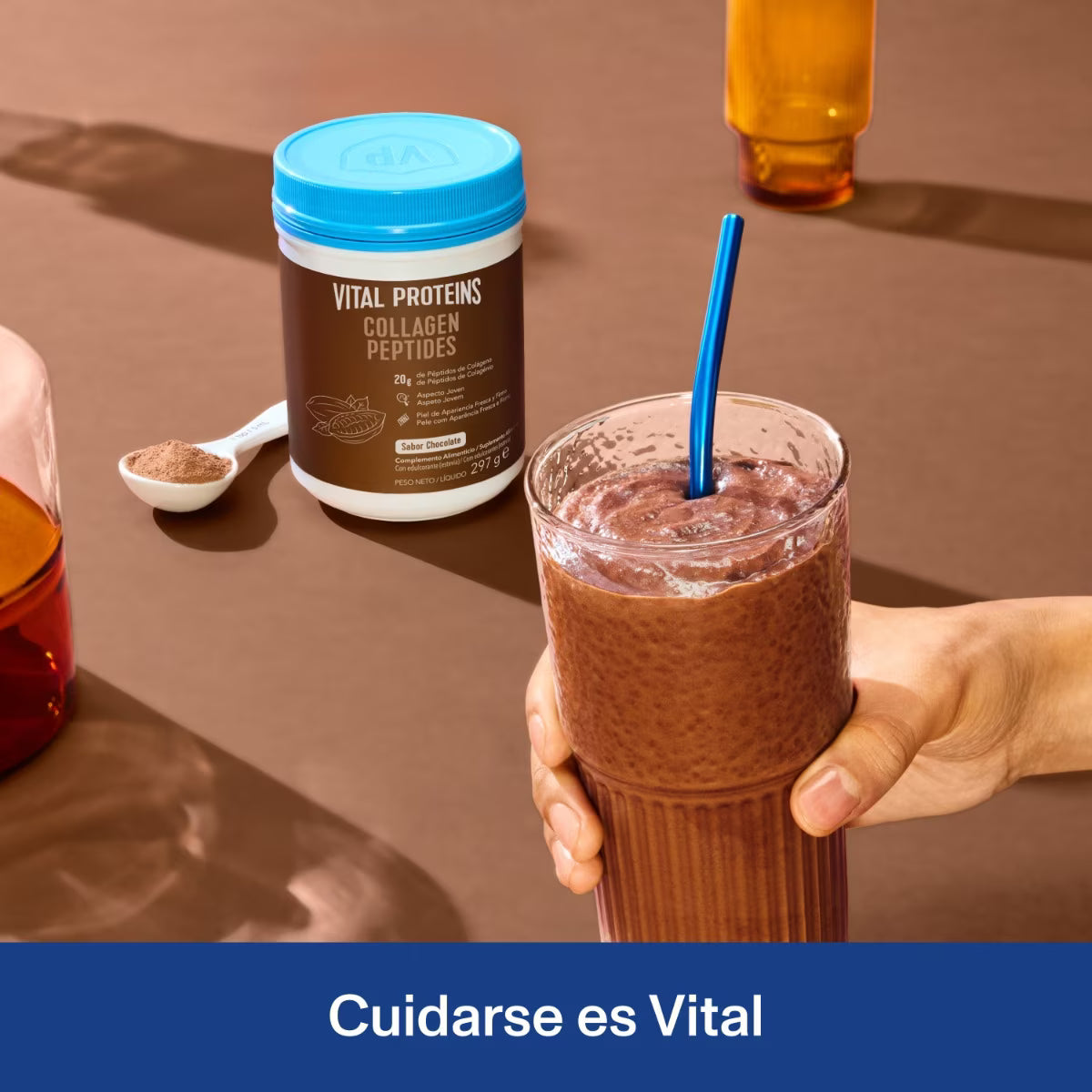Peptidos de colageno sabor chocolate - 297 gr Vital Proteins
