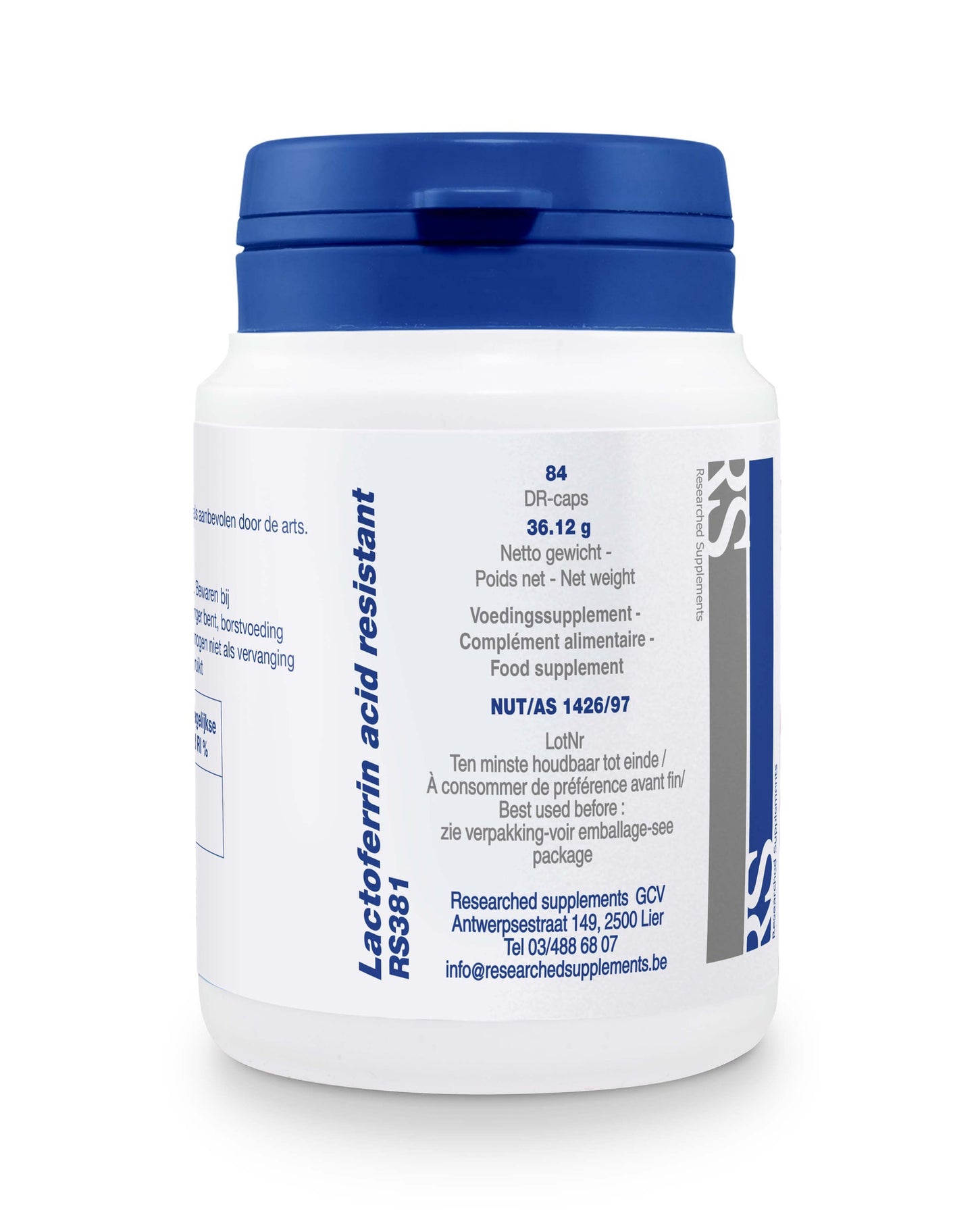 Lactoferrin Acid Resistant - 84 caps Nutrined
