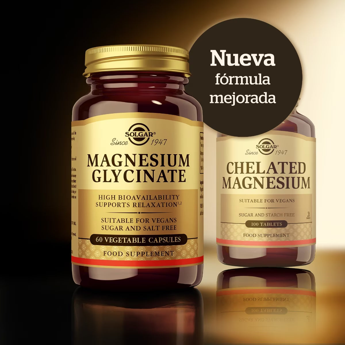 Magnesio bisglicinato - 60 cápsulas vegetales Solgar