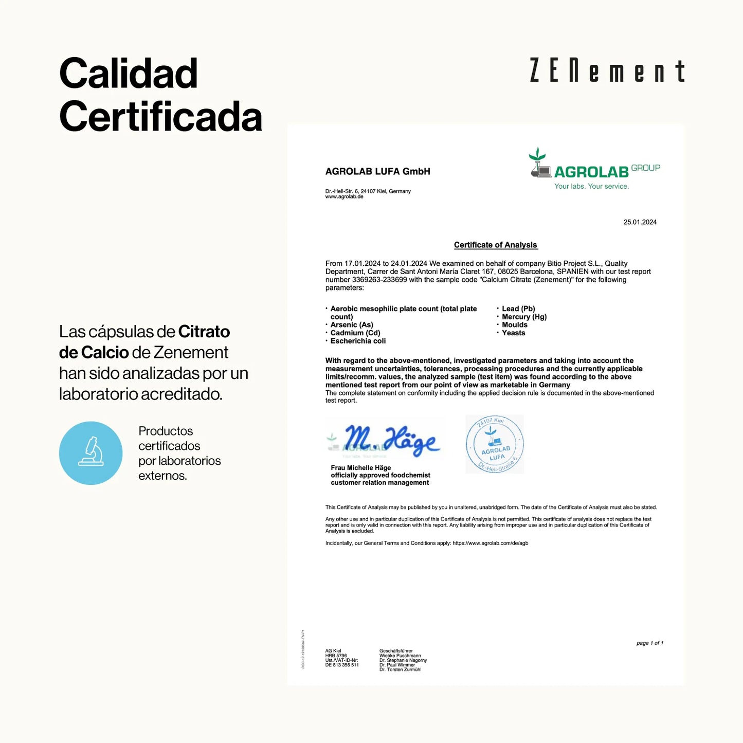 Citrato de Calcio con Vitamina D3 y K2 - 120 Cápsulas Vegetarianas