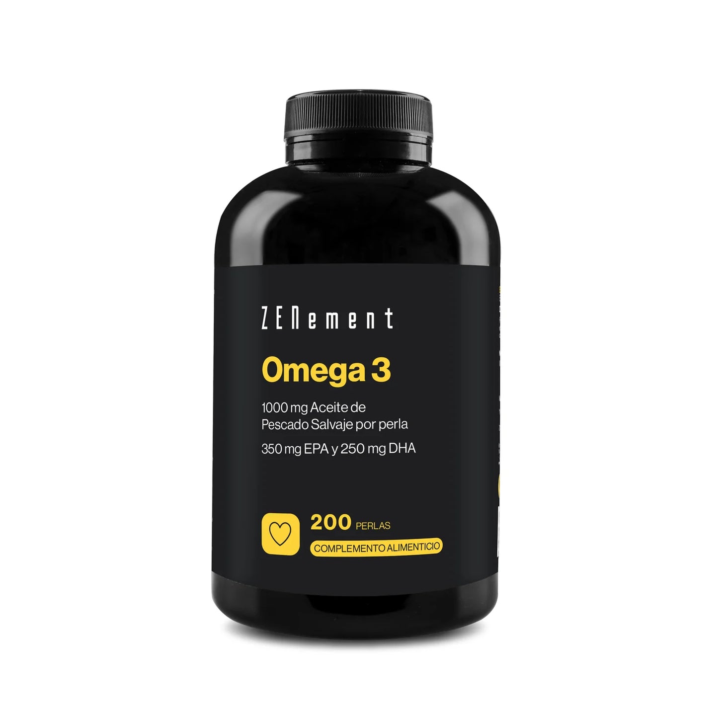 Omega-3 1000 mg Aceite de Pescado Salvaje - 200 Cápsulas blandas