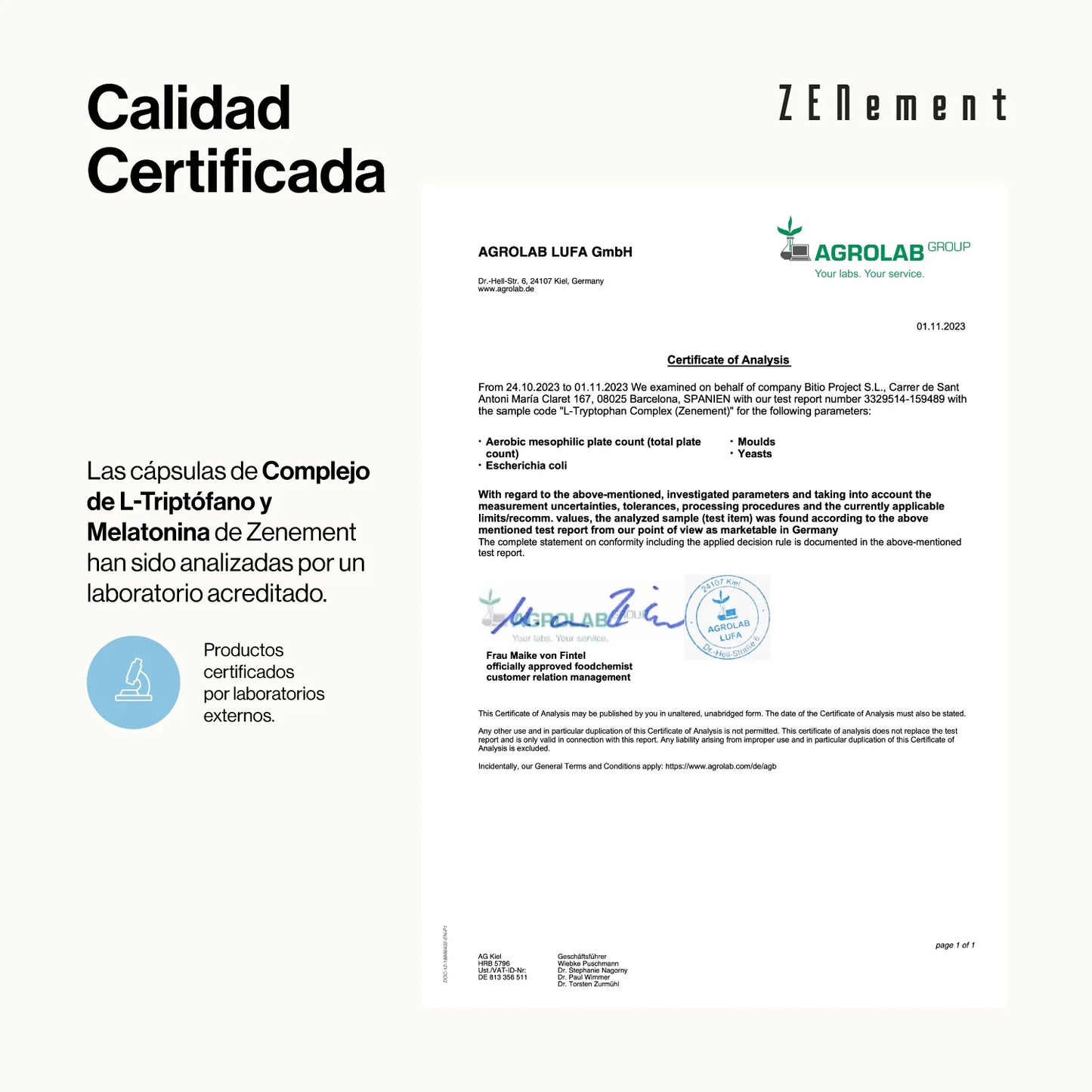 Complejo de L-Triptófano con Melatonina, Magnesio + Vitaminas B3, B5 y B6 - 180 Cápsulas