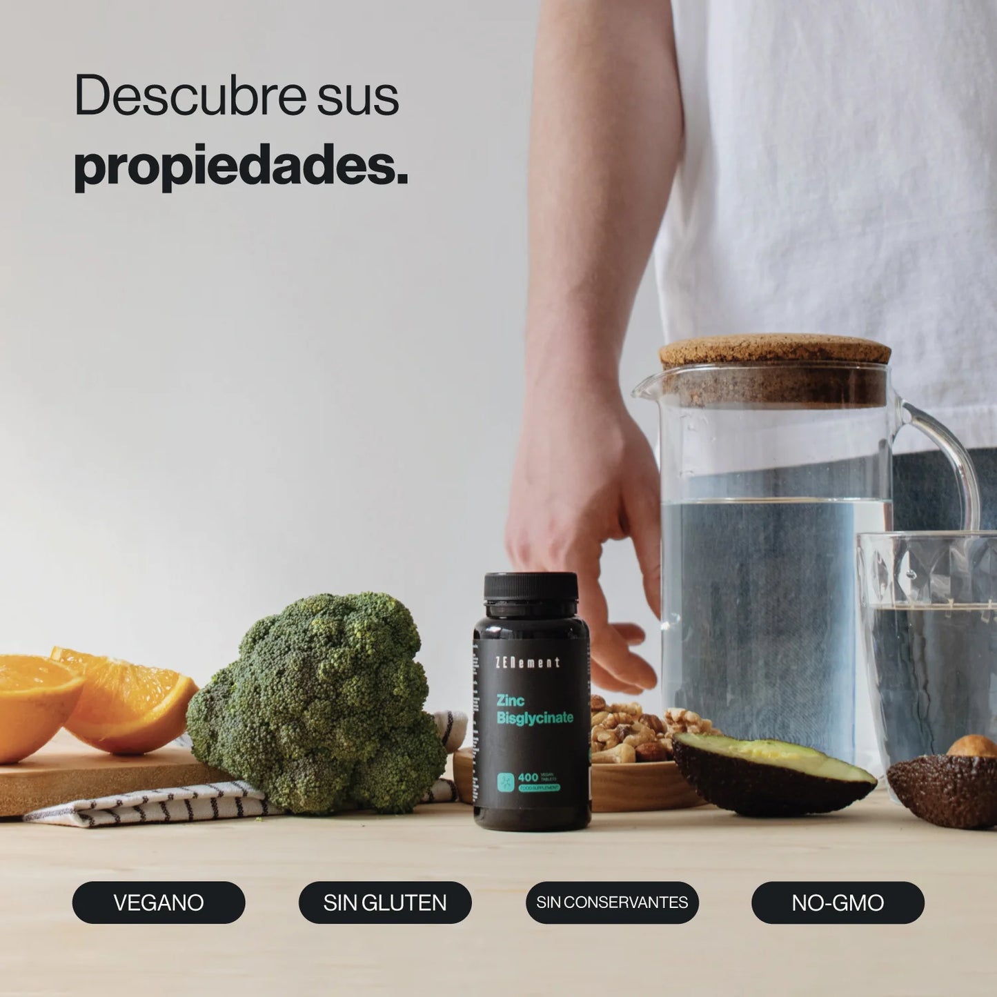 Bisglicinato de Zinc 25 mg  - 400 Comprimidos