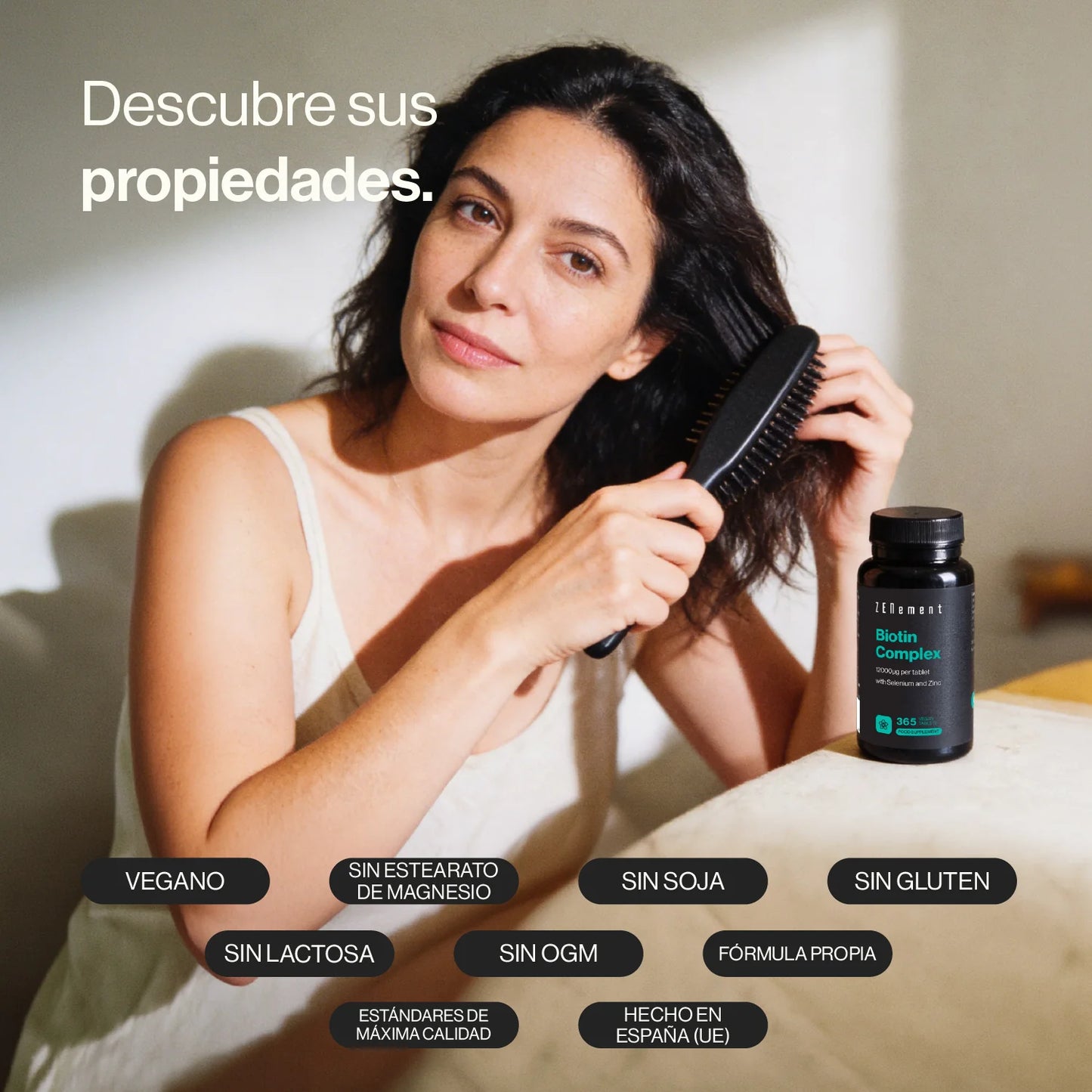 Biotina Complex con Selenio y Zinc - 365 comprimidos Zenement