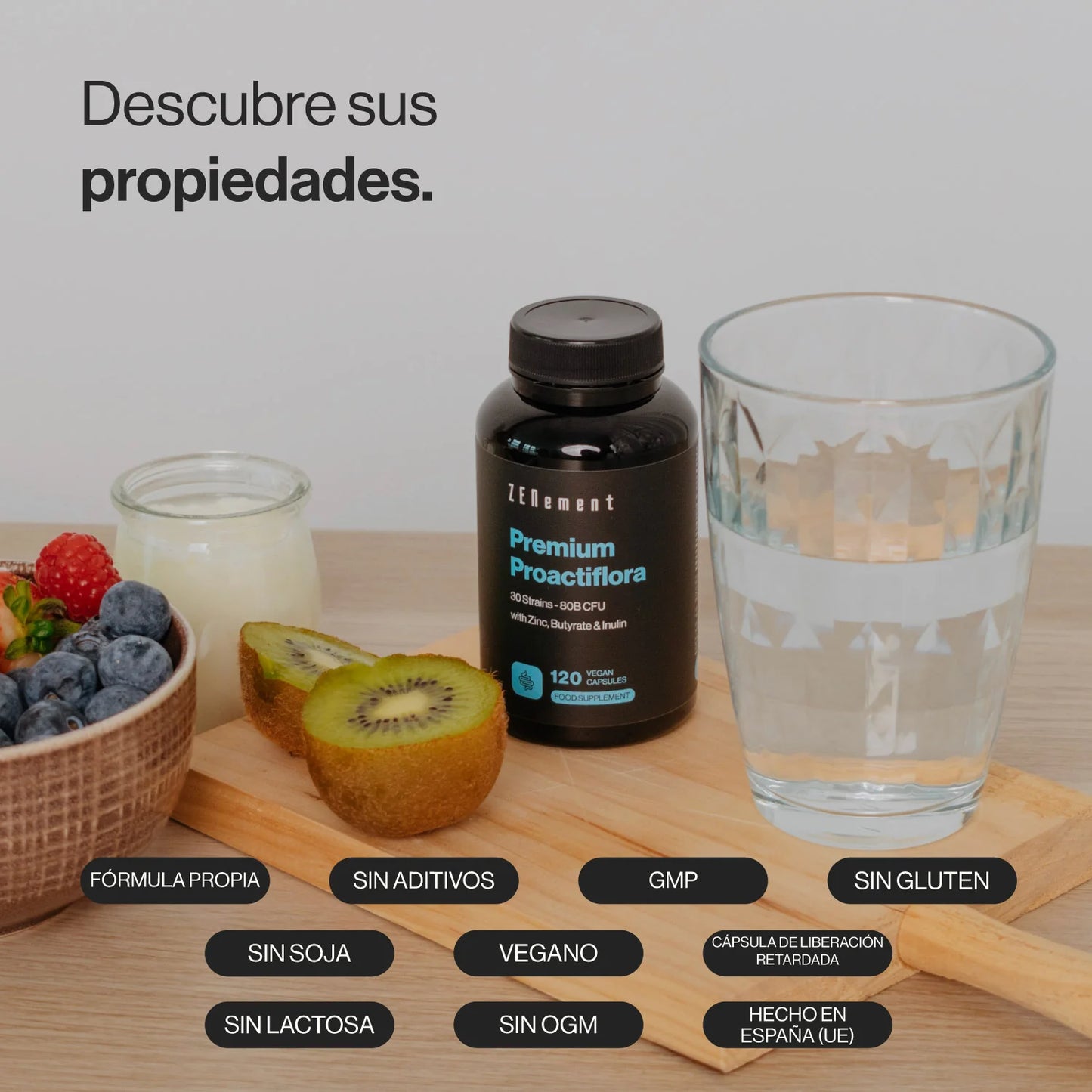 Premium Proactiflora 30 Cepas - 120 Cápsulas