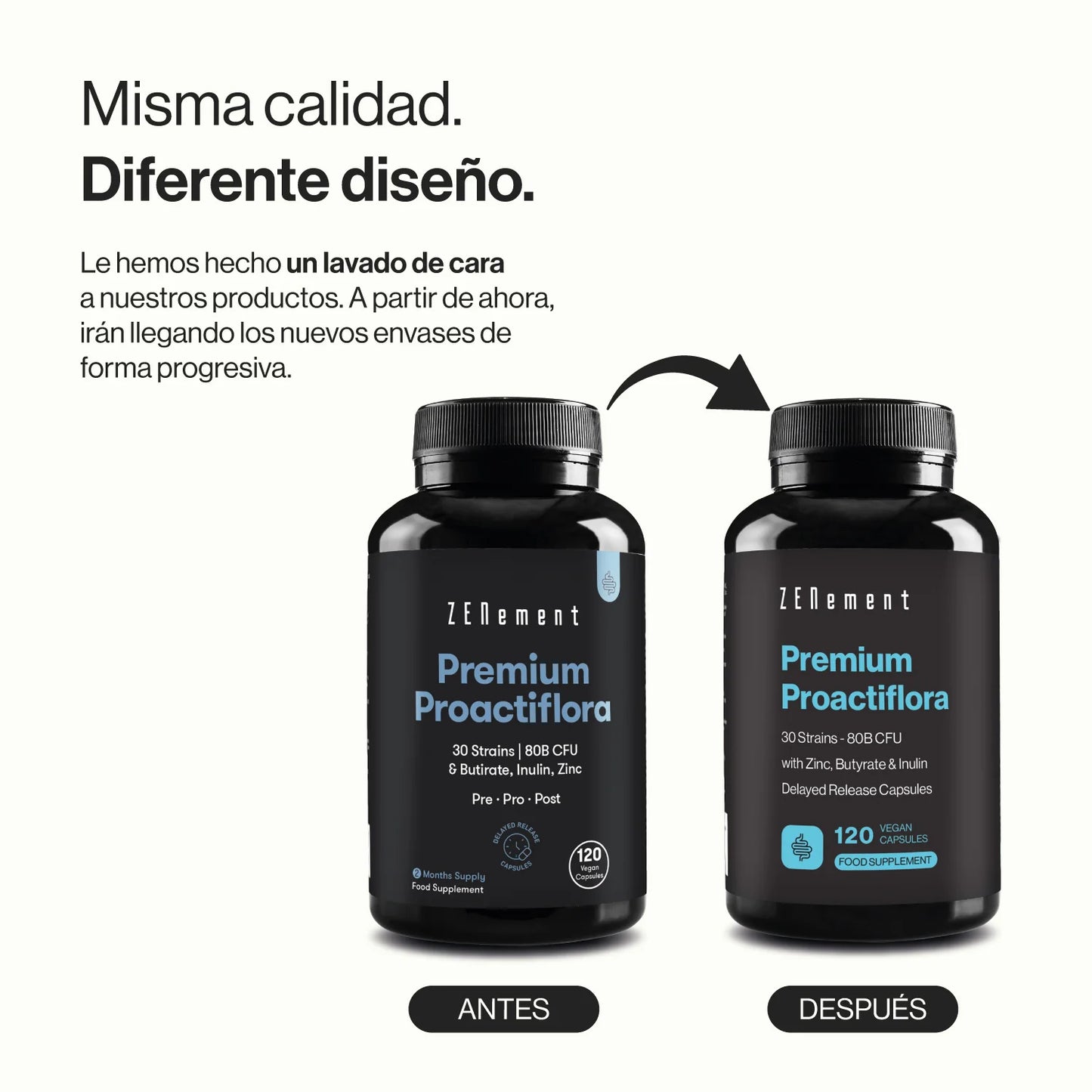 Premium Proactiflora 30 Cepas - 120 Cápsulas