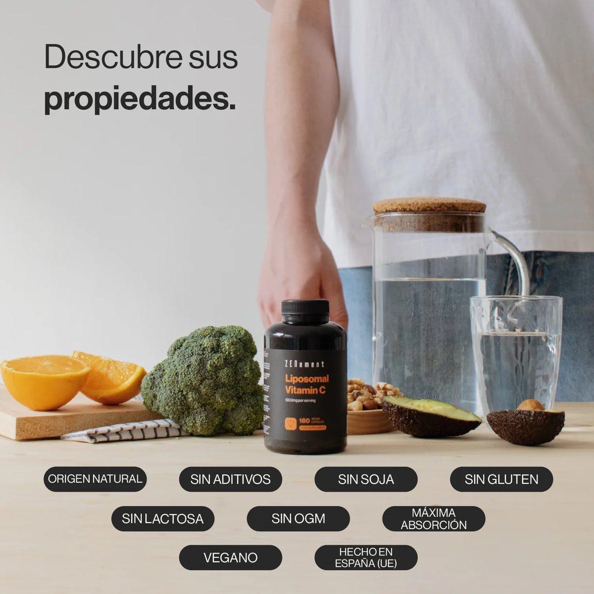 Vitamina C Liposomal 1000mg - 180 cápsulas Zenement