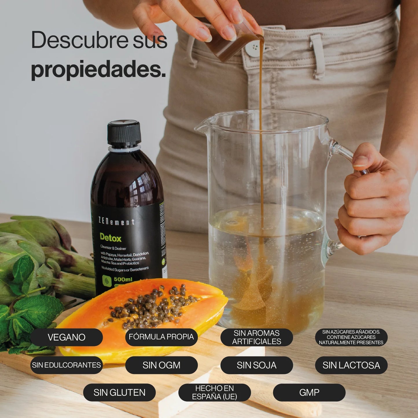 Detox Depurativo y Drenante con Papaya y Cola de Caballo - Zenement