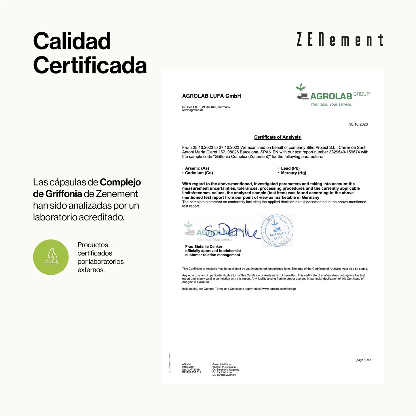 Complejo de Griffonia con L-Triptófano, Extracto de Azafrán, B6, B12 y Zinc - 120 Cápsulas