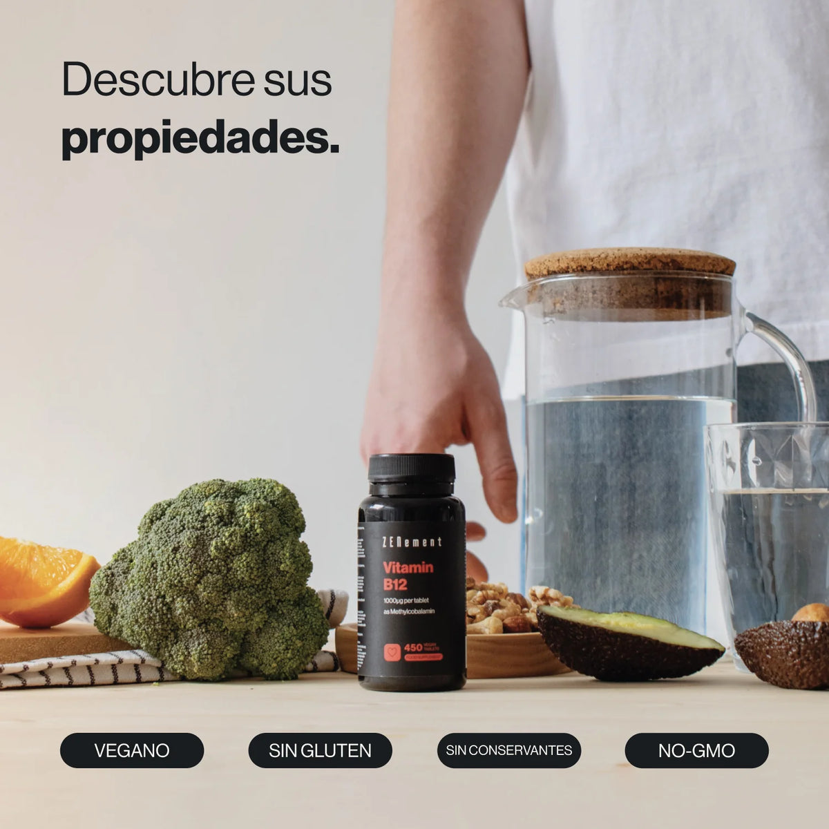 Vitamina B12 1000ug - 450 comprimidos Zenement