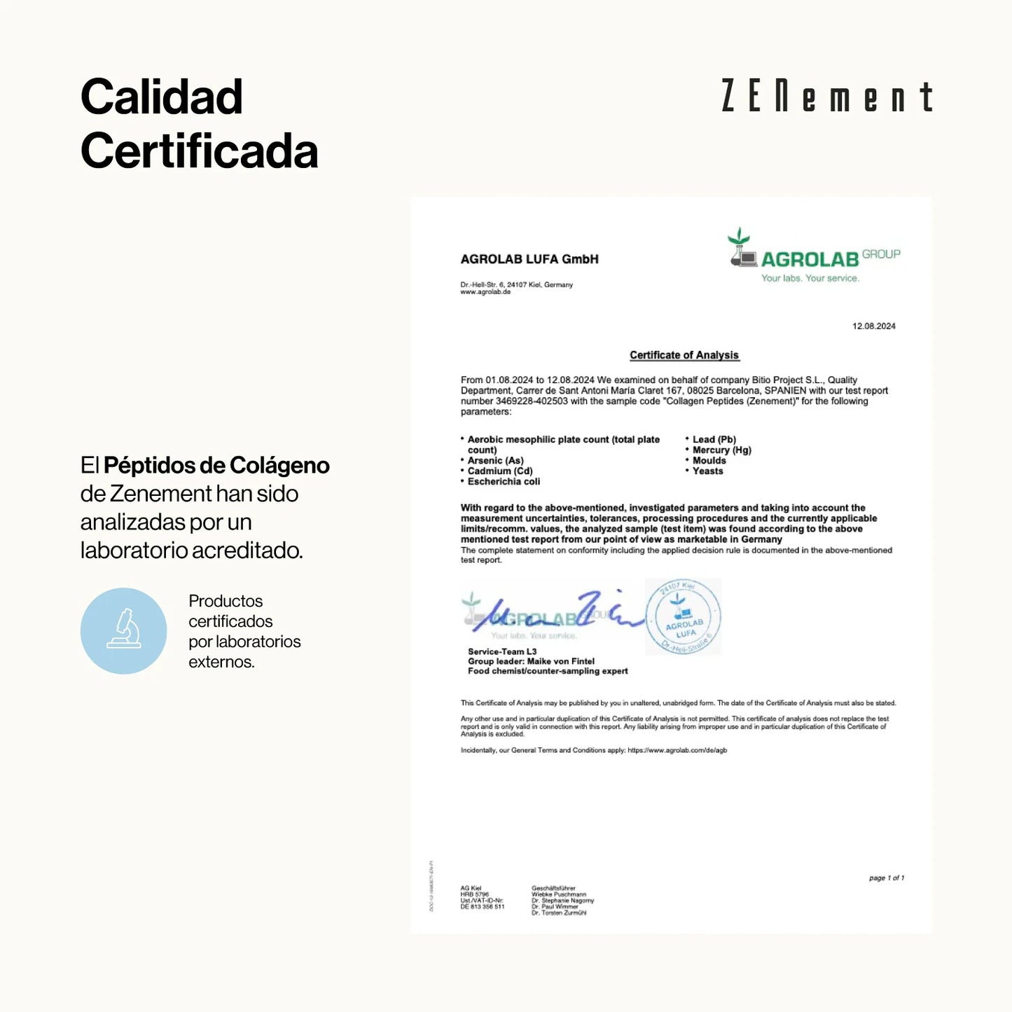 Péptidos de colágeno con magnesio, ácido hialurónico, zinc y vitamina C - 450g