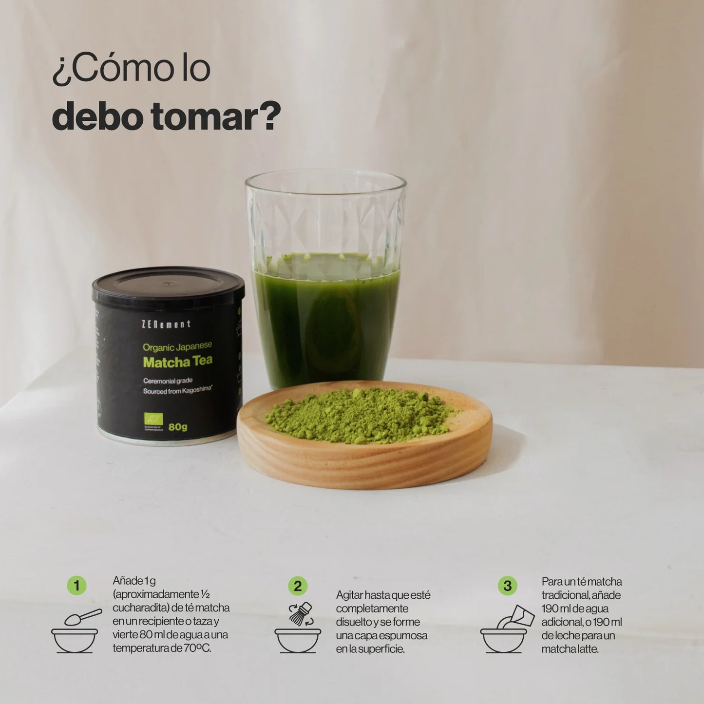 Té Matcha Japonés Ecológico Grado Ceremonial - 80 g