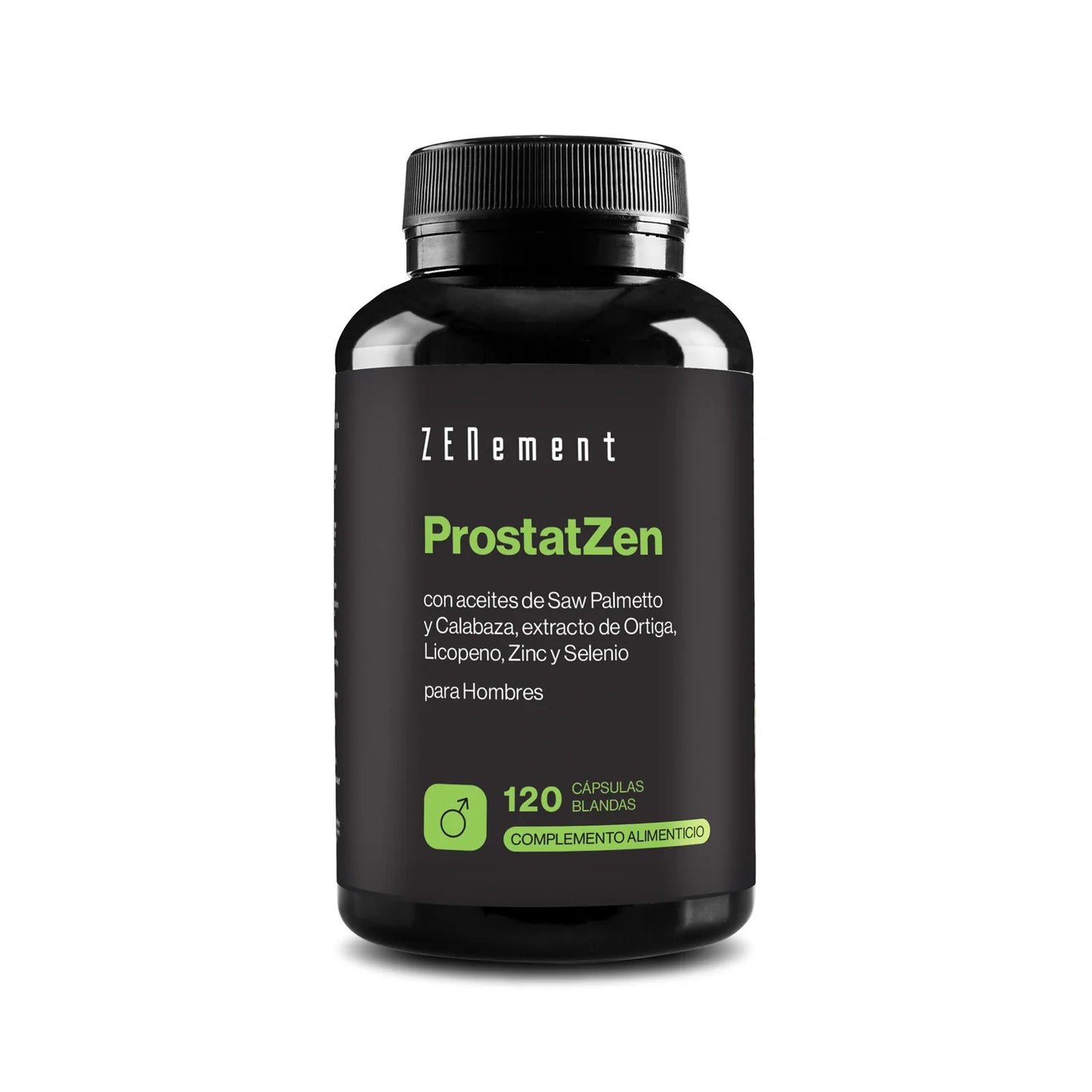 Prostatzen con Aceites de Sabal y Calabaza, Ortiga, Licopeno, Zinc y Selenio - 120 cápsulas Zenement