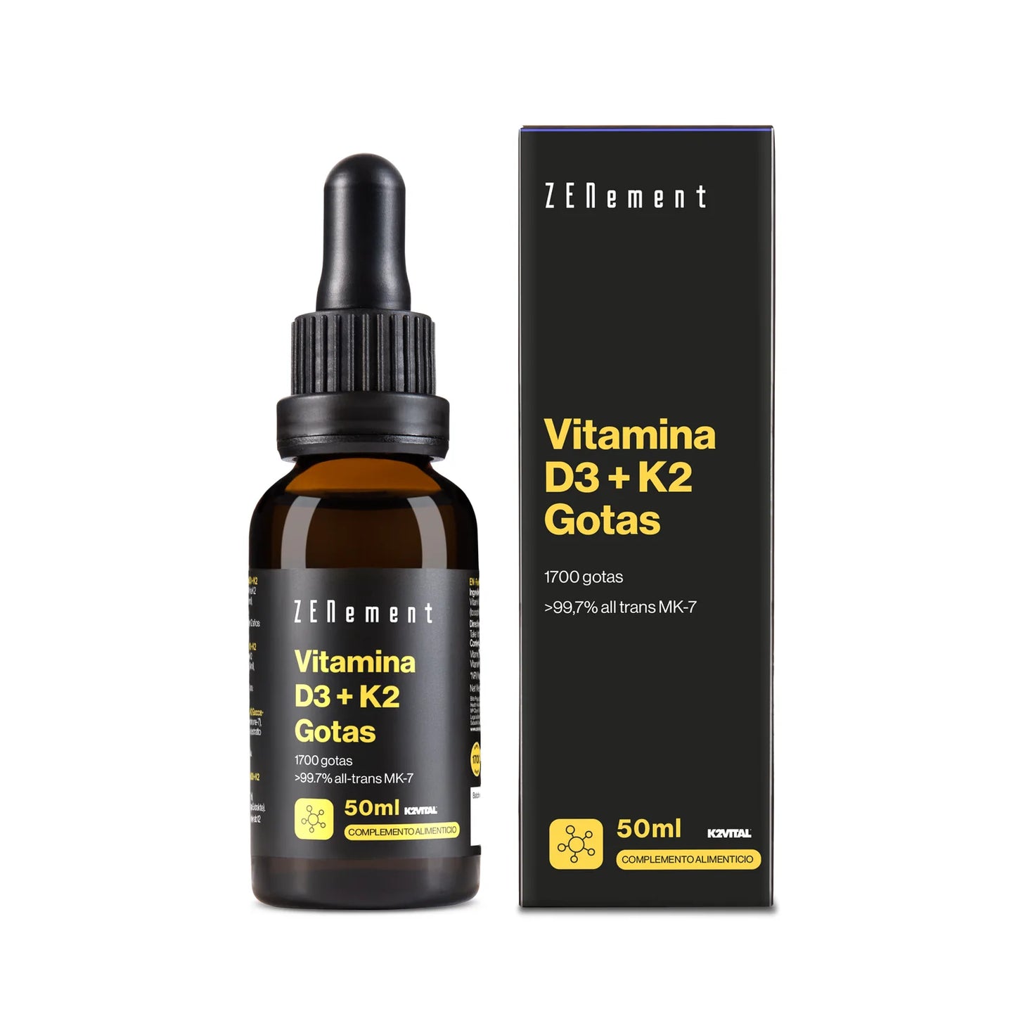Vitamina D3+K2 Gotas K2 Vital - 50 ml Zenement