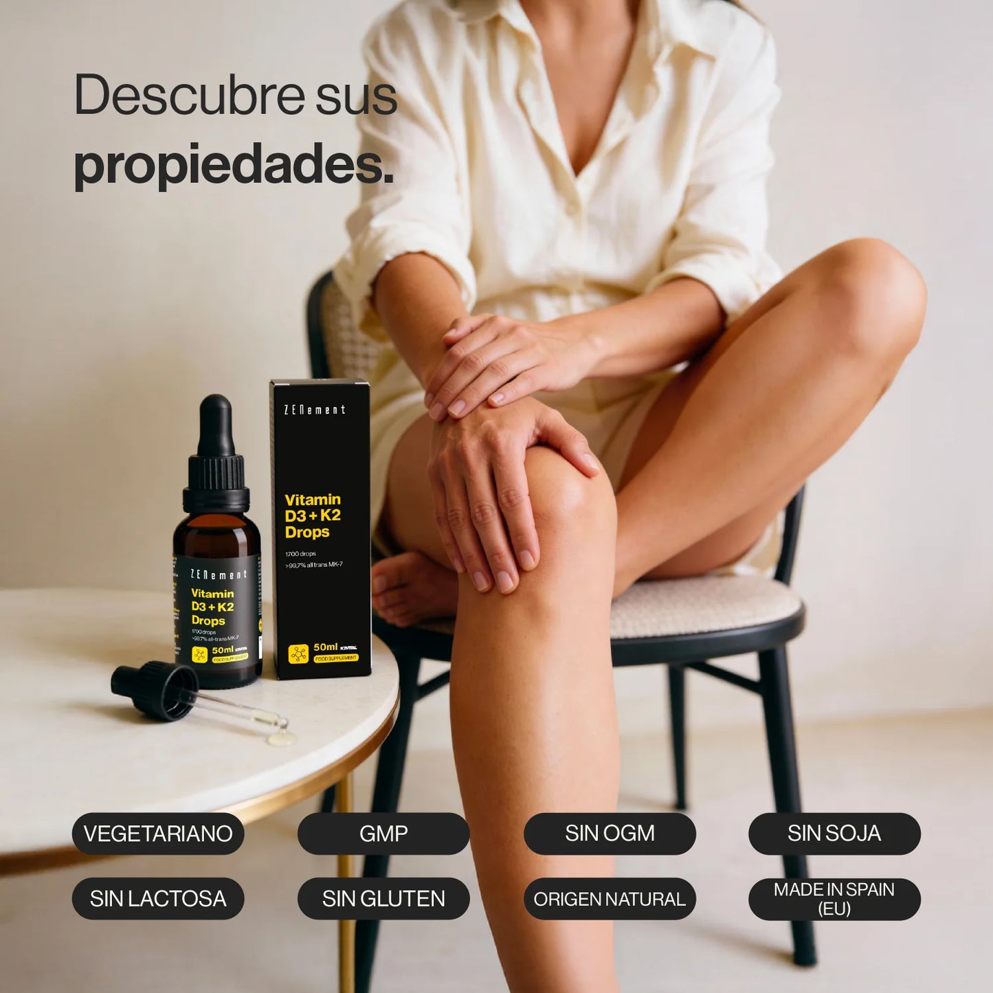 Vitamina D3+K2 Gotas K2 Vital - 50 ml Zenement