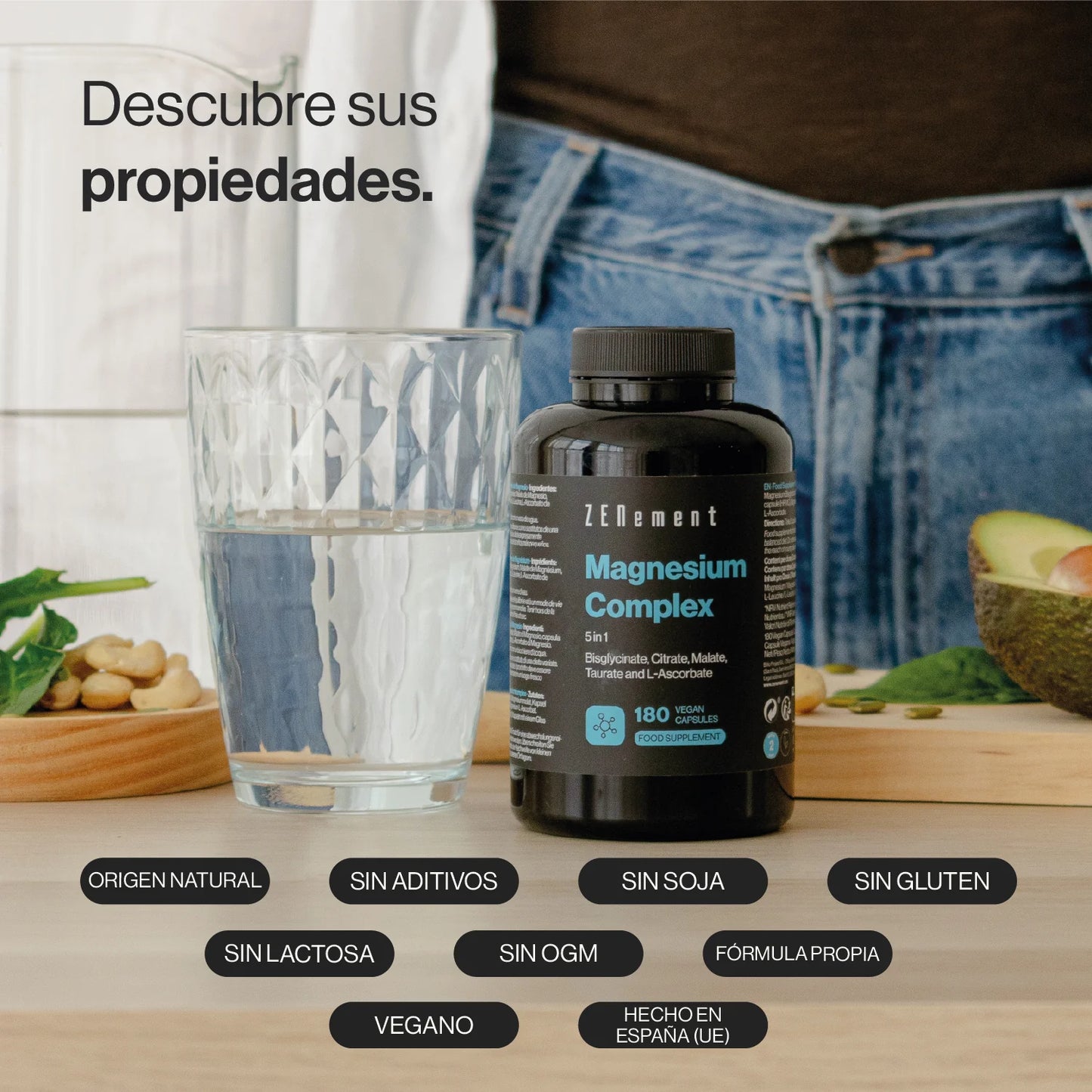 Magnesio Complex 5 en 1 - 180 Cápsulas Veganas