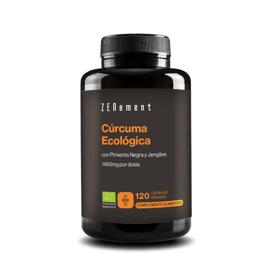 Cúrcuma Ecológica con Pimienta Negra y Jengibre - 120 caps Zenement