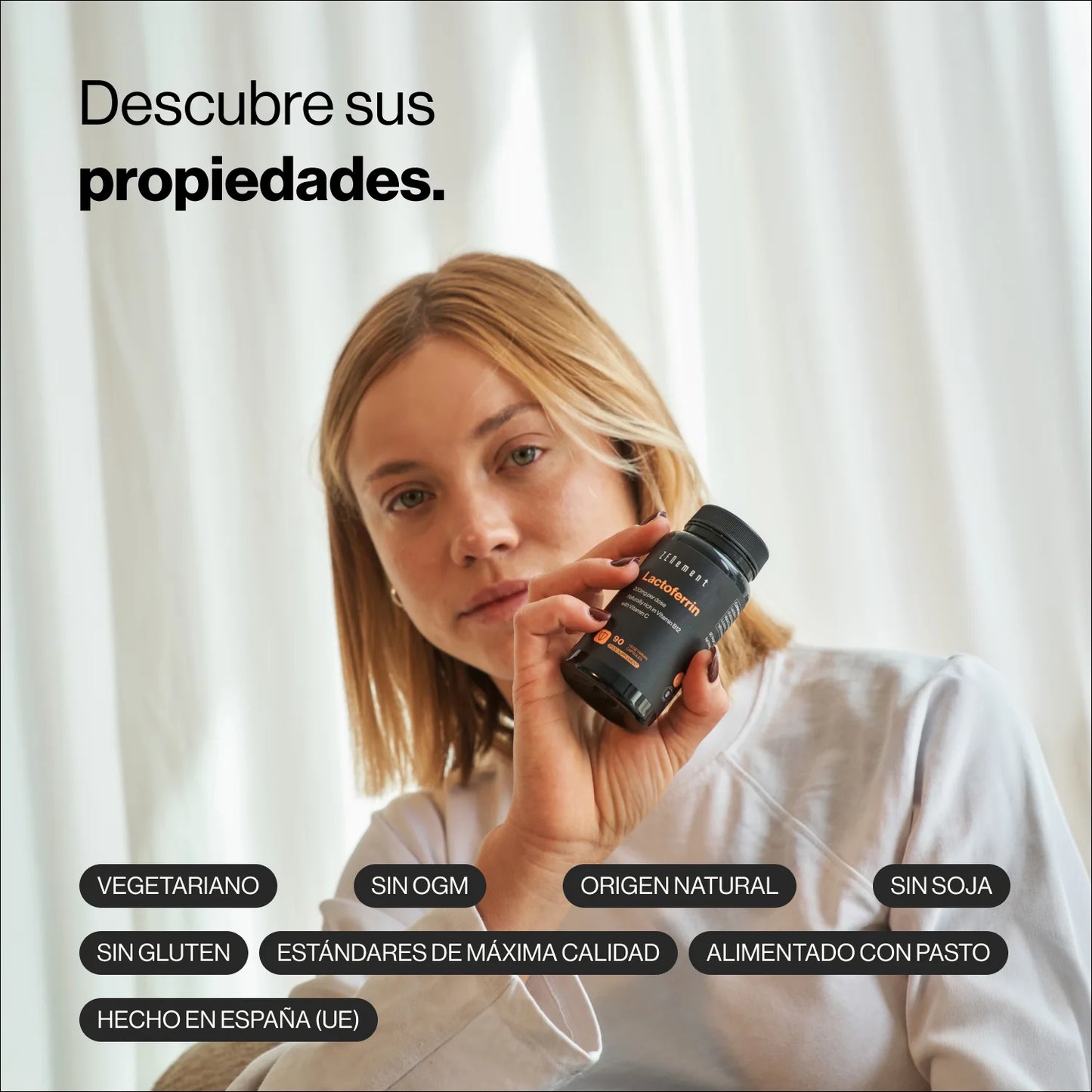 Lactoferrina 200mg - 90 cápsulas Zenement