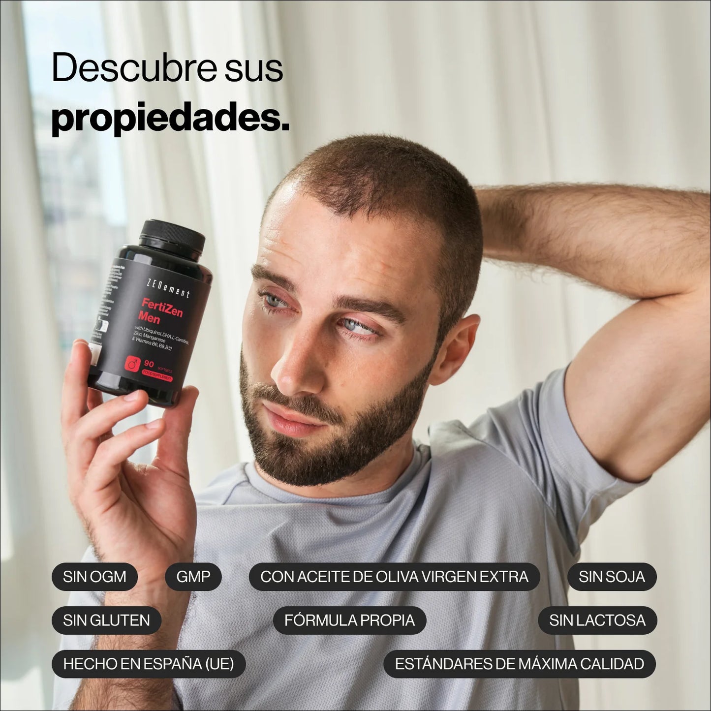 Fertizen Hombre Ubiquinol, DHA, L-Carnitina - Zenement
