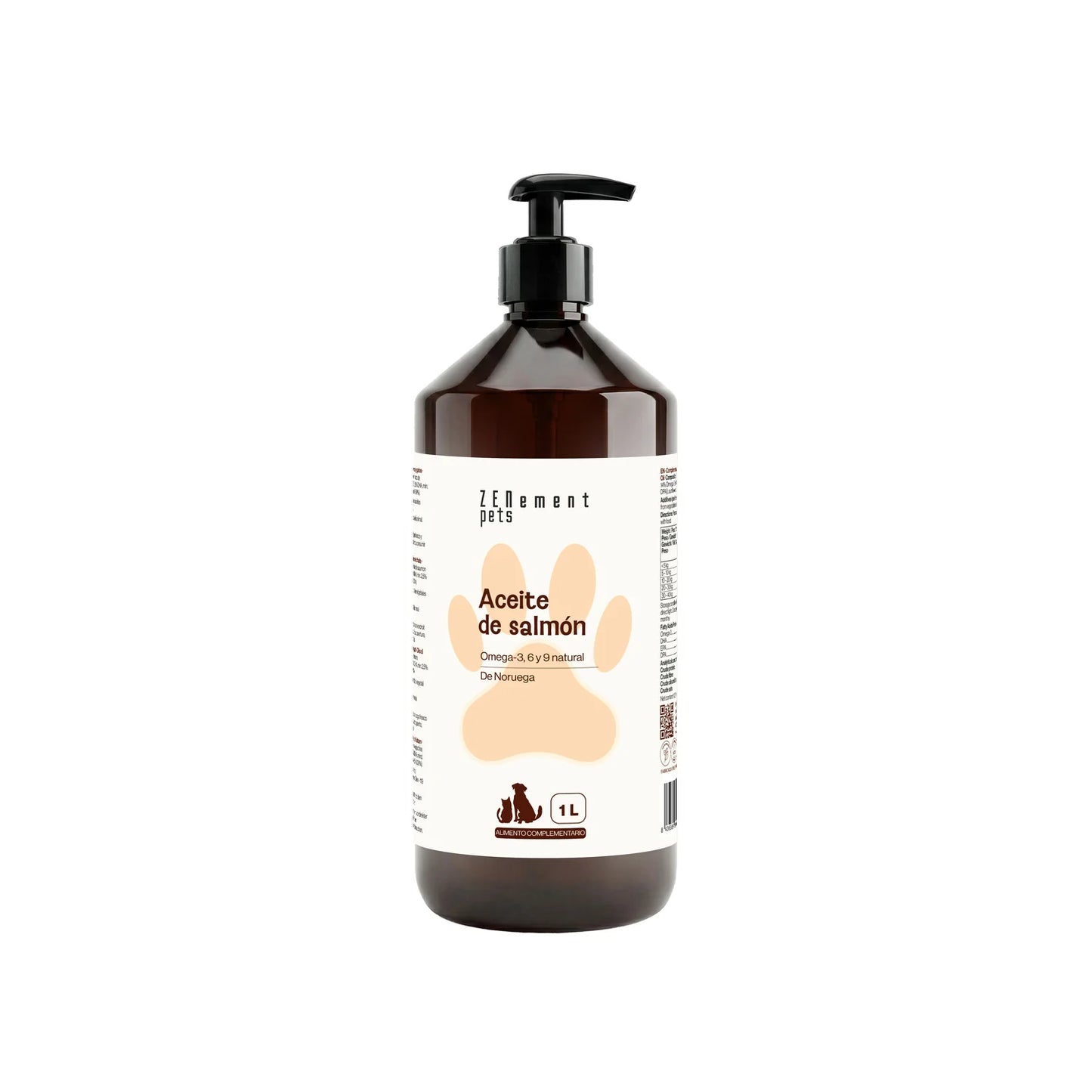 Aceite de Salmón Omega 3-6 y 9 - 1 litro Zenement