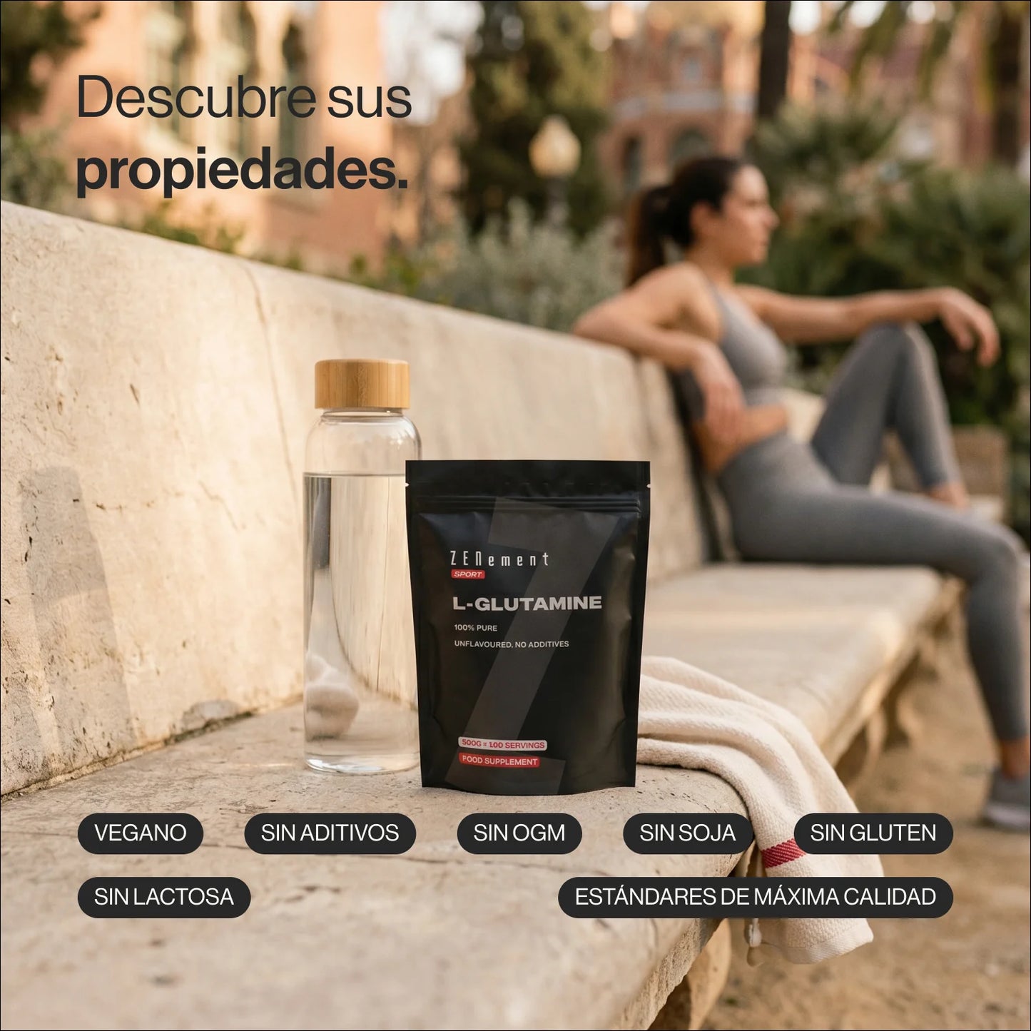 L-Glutamina - 500 gr Zenement