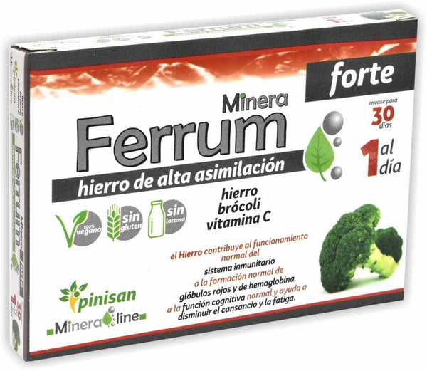 MINERALINE FERRUM FORTE 30 CAPS. – Farmainsular