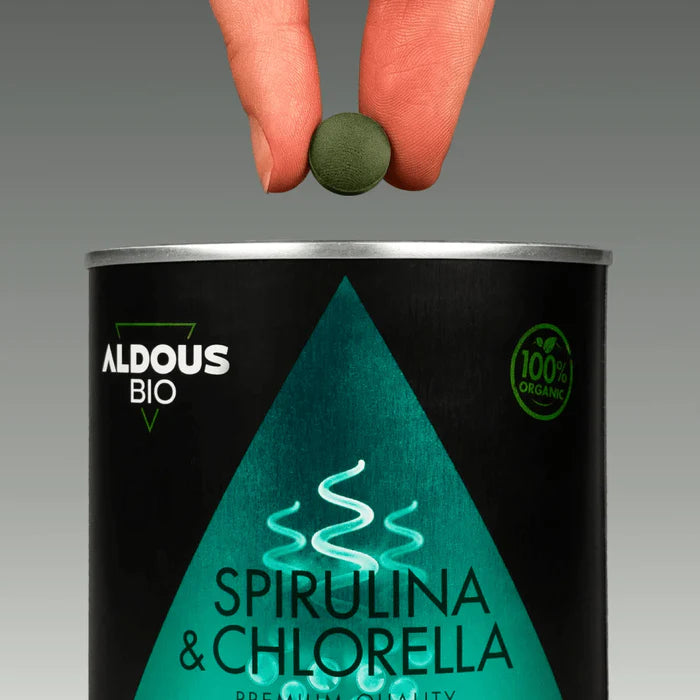 Espirulina y chlorella Eco 1500mg - 600 comp