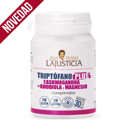 TRIPTOFANO PLUS CON ASHWAGANDHA+ RHODIOLA Y MAGNESIO - 60 comp