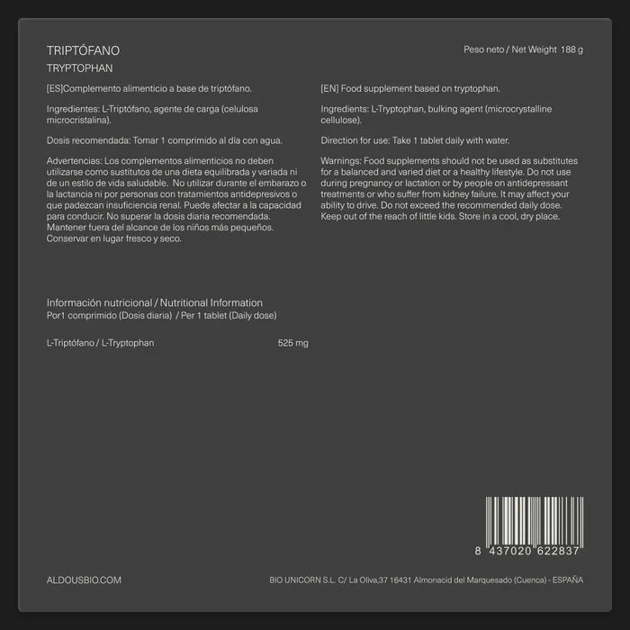 Triptófano puro - 300 comp